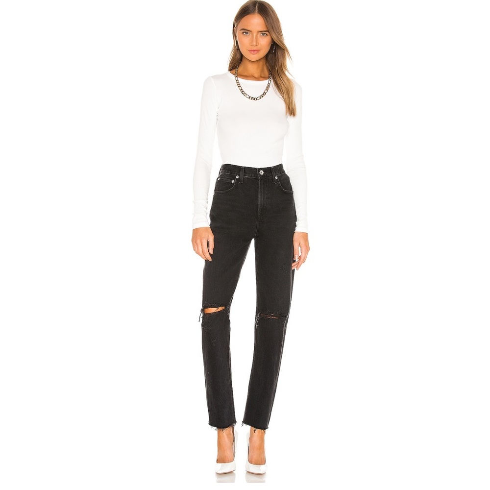 Agolde Black Straight Leg Women's Jeans